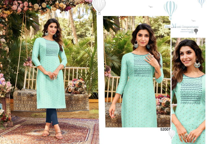 Kapil Trendz Amory 7 Embroidery Wholesale Kurti Collection